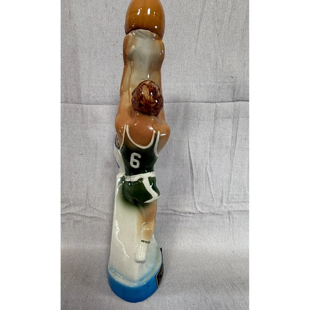 Vintage 1974 Ezra Brooks Basketball Decanter Heritage China Empty 16in TH-2